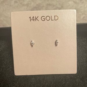 Marquise Stud CZ Earrings